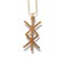 Necklace - Viking Protection Rune - Snake and Cable Link chains - Birch wood